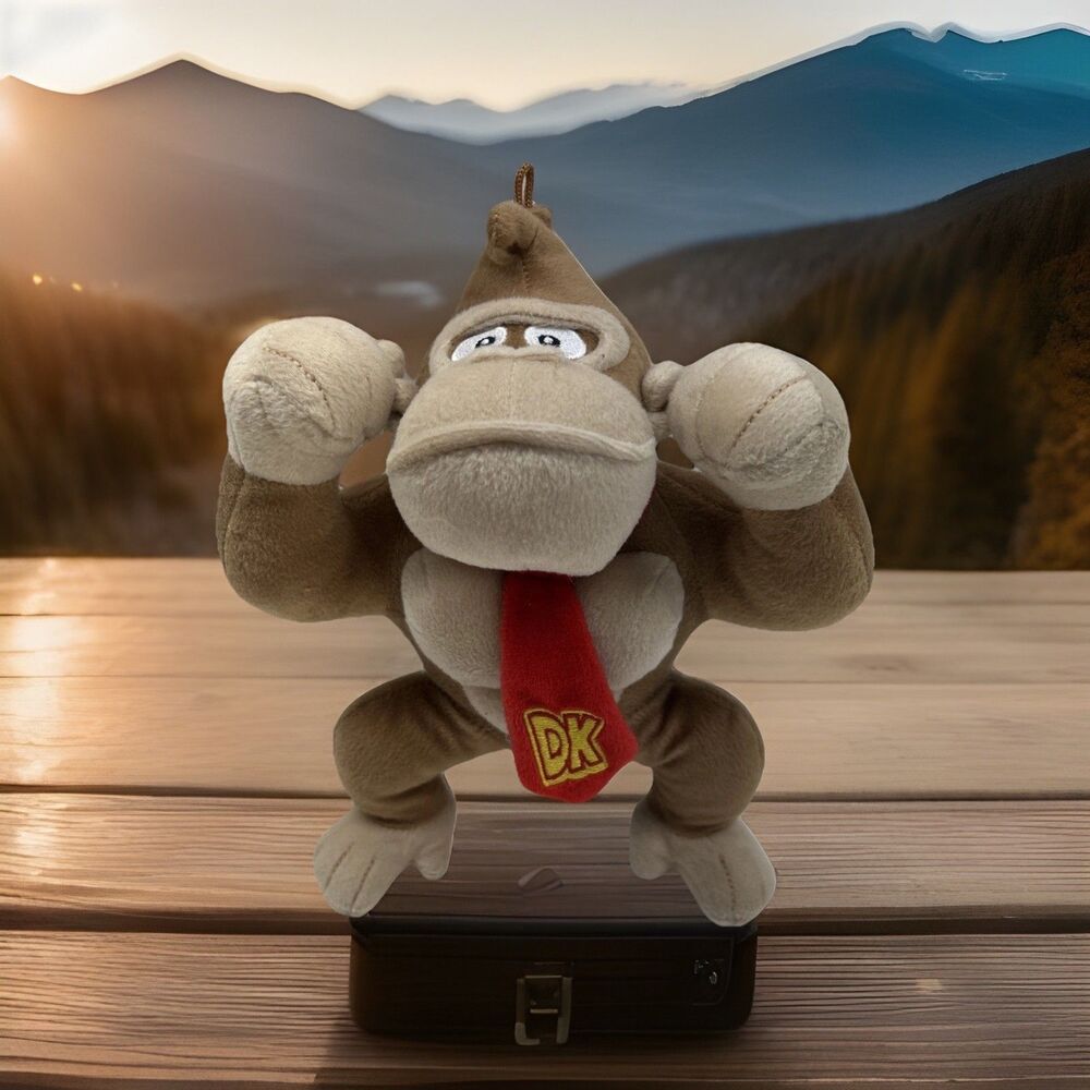 Donkey Kong 8"‎ Inch Stuffed Animal Plush Super Mario Nintendo 2021 Video Game